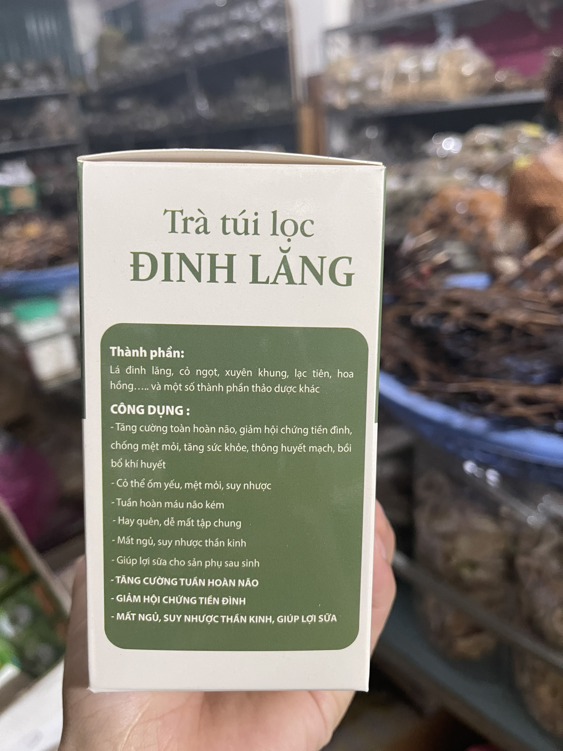 trà túi lọc đinh lăng 2