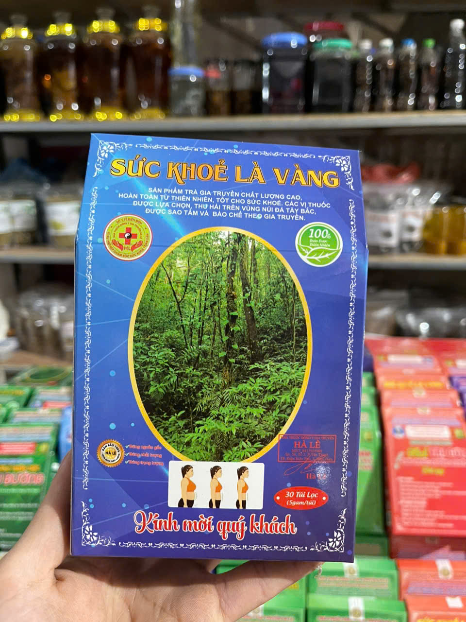 trà túi lọc giảm cân giảm mỡ máu hà lê 2