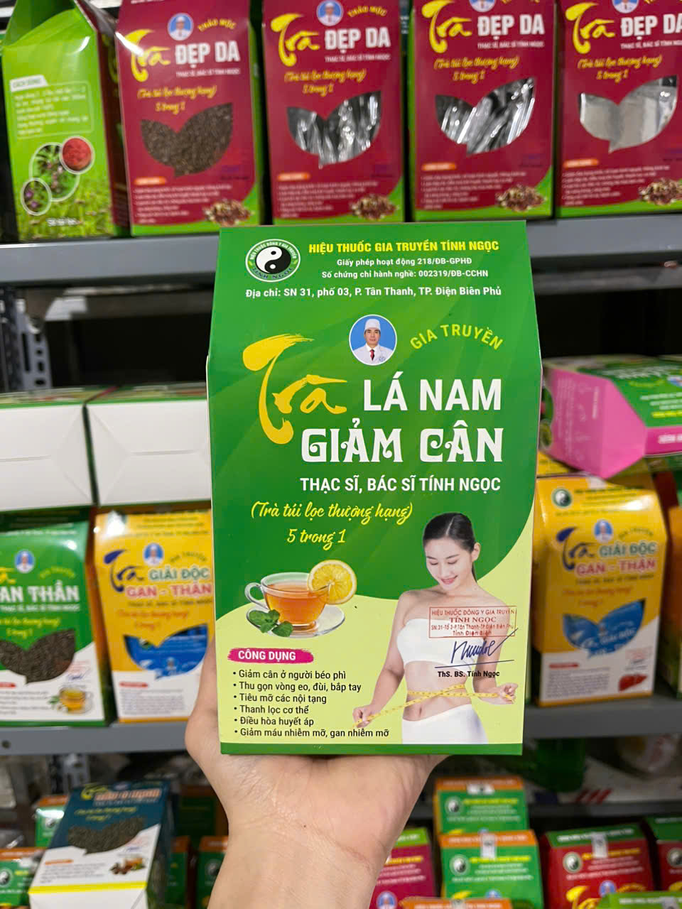 trà túi lọc lá nam giảm cân tính ngọc 1